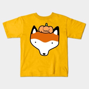 Pumpkin Fox Face Kids T-Shirt